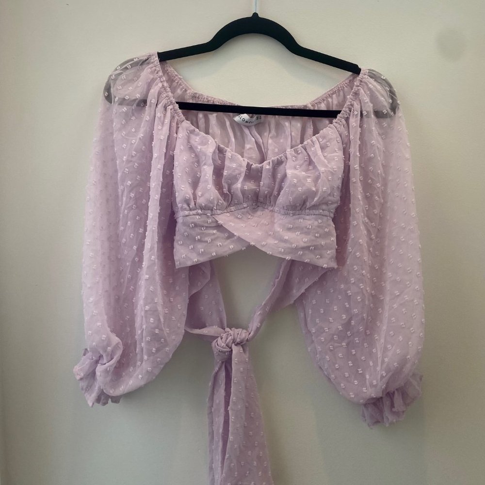 Hello Molly Crop Top - Purple (XS)